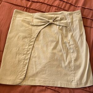 Tribal Tan Mid thigh Skort with Bow Detail